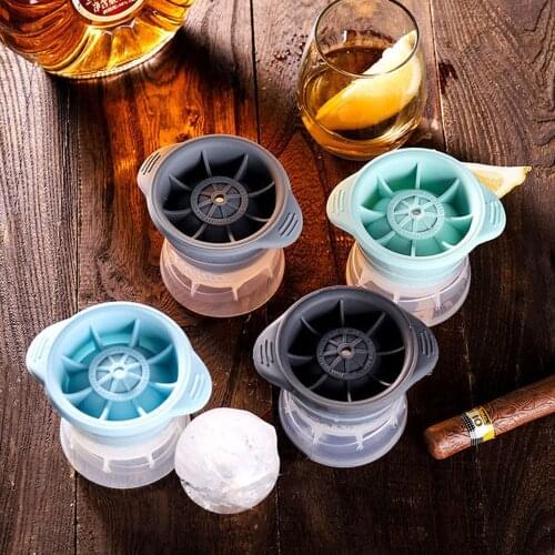 Silicone Sphere Ice Cube Mold Kitchen Stackable Slow Melting DIY Ice Ball Round Jelly Making Mould For Cocktail Whiskey Drink
