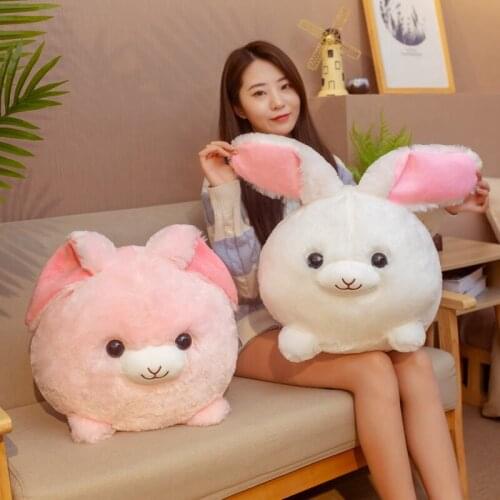 25/35cm Cute Angora Rabbit Plush Toy Stuffed Soft Animal Cartoon Bunny Pillow Lovely Christmas Gift For Kids Valentine Present