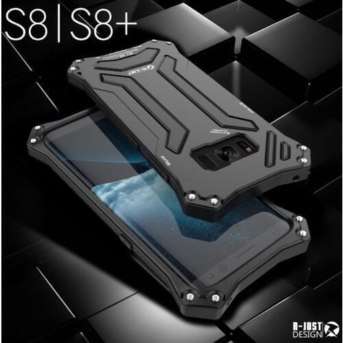 R-just Gundam 3 In1 Waterpoof Dirtproof Shockproof Aluminum Metal & Silicon Back Case For Samsung Galaxy S8 & S8 Plus