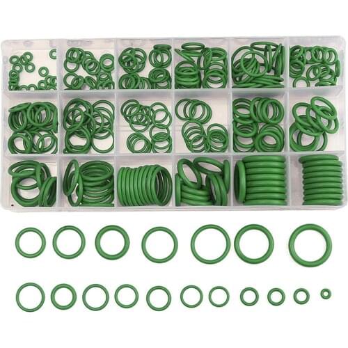 High Quality Rubber 270Pcs 18 Sizes O-ring Kit Green Metric O Ring Seals Nitrile