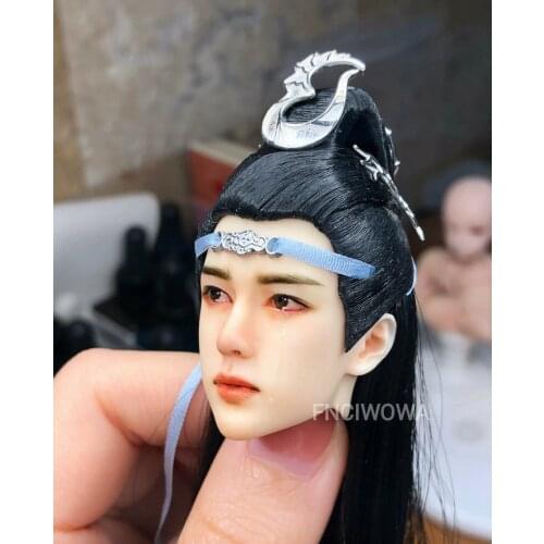 1/6 BJD Wig Doll Hair The Untamed Lan Wangji Wang Yibo Highend Handmade Collection Realistic Long Chinese Ancient Specia OB Doll