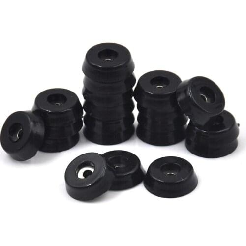20/10 Pcs Non-slip Table Chair Furniture Feet Leg Pads Black Rubber Table Chair Furniture Tile Floor Protectors