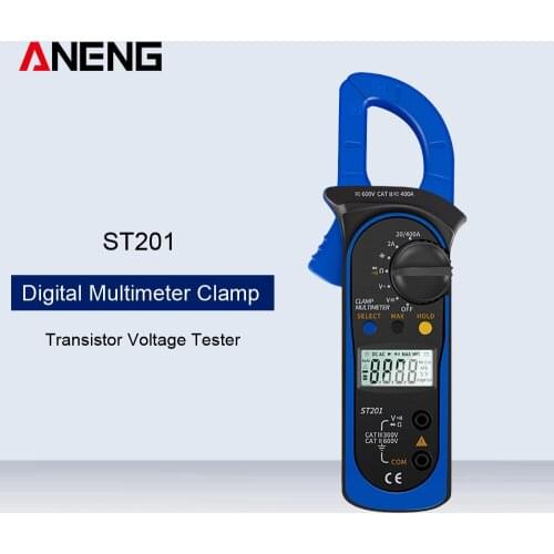 ANENG ST201 Digital Multimeter Clamp Ammeter Transistor Tester High Precision Tester Meter Voltage Current Measuring Instrument