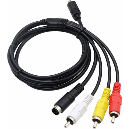 AV A/V TV Video Cable Cord Lead For Sony Camcorder Handycam DCR-HC1000 DCR-HC18 DCR-HC18E DCR-HC19/e DCR-HC19E