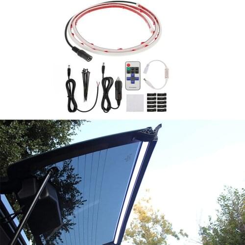 Car Rear Glass Lift Gate LED Hatch Dome Light Bar For Jeep Wrangler JK JKU JL JLU 2007-2020 12V Tailgate White Light Bar