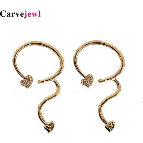Carvejewl Hyperbole big stud earrings crystal rhinestone gourd shape unique fashion acrylic pearl earring for women girl jewelry