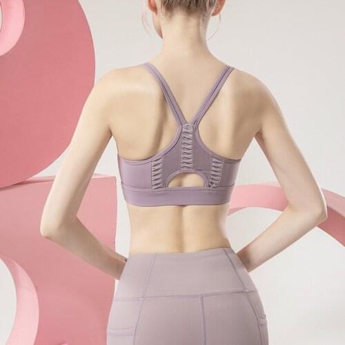 Pure Colored Womens Workout Sports Bra High Elasticity Yoga Vest Quick Dry Running Bra Gym Yoga Sports Bra 2020 New