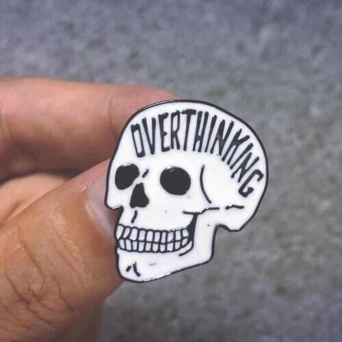 Skull Enamel Pin Brooch