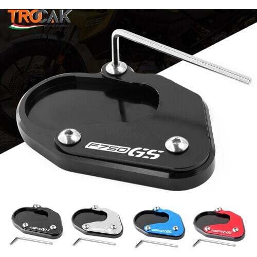 F750GS Kickstand Side Stand Extension Plate Pad For BMW F750GS F 750GS F750 GS F 850 GS 2018 2019 2020 Motorcycle Support Pad