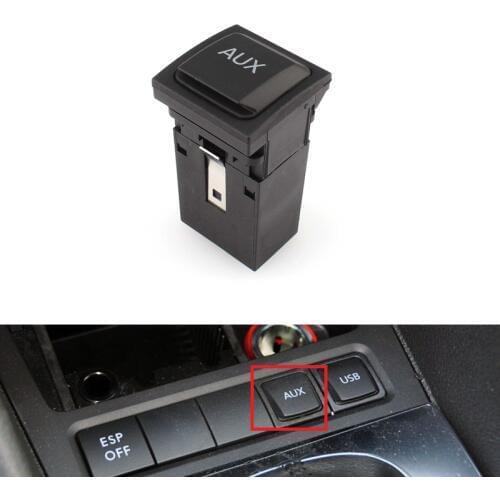 Car AUX Adapter Switch Button For vw Golf 5 MK5 6 MK6 Rabbit Jetta GLI MK5 Scirocco RCD510 RNS315 RCD300 RCD310 RNS300 RNS310