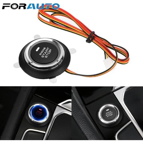 FORAUTO Car Engine Start Stop Push Button Universal 12V Keyless Entry Ignition Starter Switch Auto Replacement