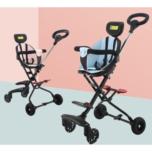 Baby High Landscape Stroller Foldable Lightweight Stroller Four-wheeled Baby Stroller Baby Car Travel Stroller car