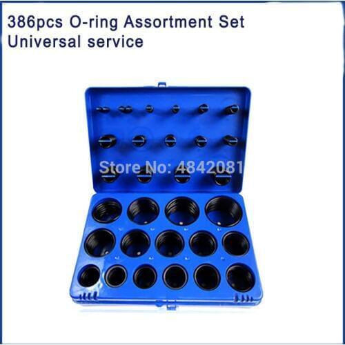 386pcs Rubber O Ring service Kit natural buna rubber Seal Gasket Universal service Rubber O-ring Assortment Set R01-R30