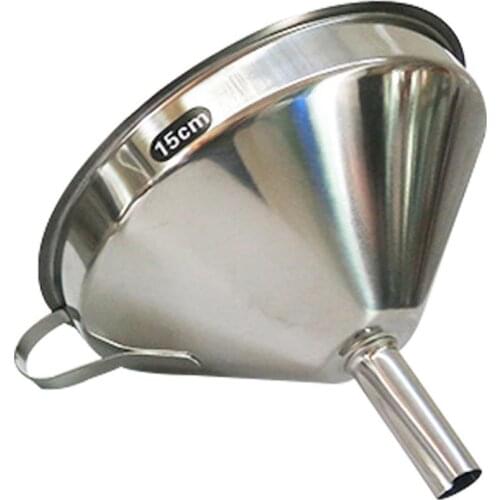 XL Stainless Steel Cone Funnel Pour Oil Wine Liquid Hopper Kitchen Home Tool 11/13/15cm for Kitchen Tools Gadgets Durable Funnel