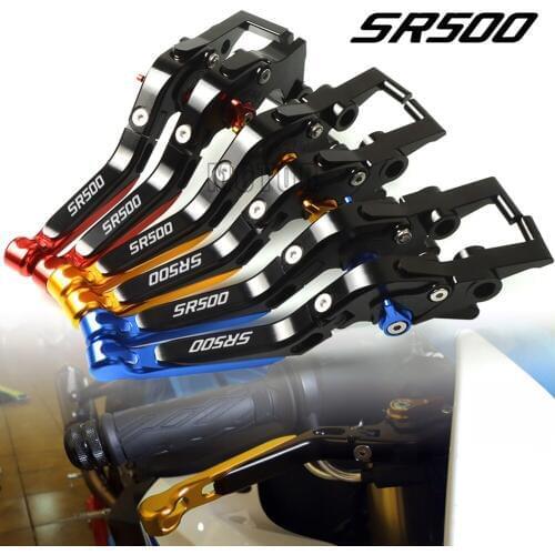 Motorbike Foldable For Yamaha SR500 SR 500 1978 - 1991 Motorcycle CNC Aluminum Brake Clutch Levers Adjustable Folding Extendable