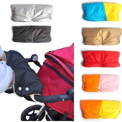 Stroller Gloves Pram Accessory Winter Warme Waterproof Stroller Gloves Soft Hand Muff Baby Stroller Clutch Cart Accessories