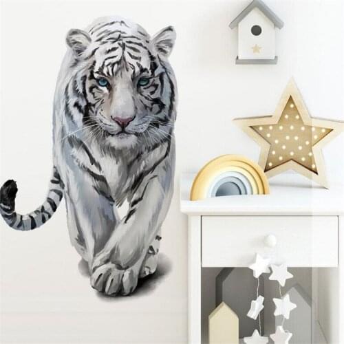 New 3D tiger Wall Sticker For Kids Room Decoration Home Bedroom PVC Decor Mural Wall Art Decals