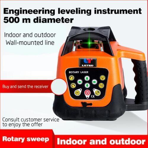 NEW LETER Fully automatic electronic leveling rotary laser leveling instrument infrared green light level