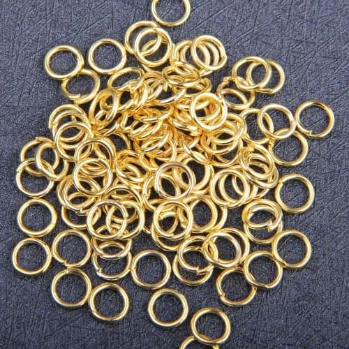 Wholesale 5mm Opened Jump Ring For DIY Jewelry Necklace Key Chain Connector FIVE COLOR