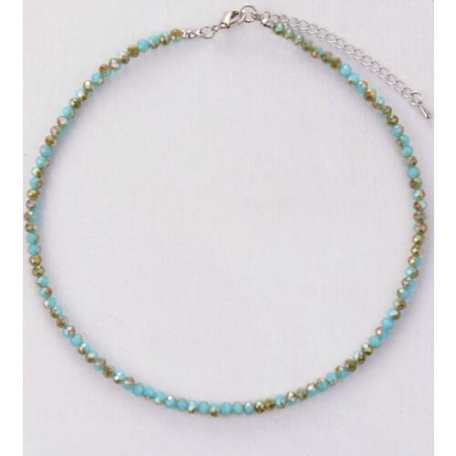 Womans Choker 4MM Plated Crystal Choker Necklace 2019 Simple Collar Necklace Choker Trendy Vintage Jewelry Best Gift to Birthday