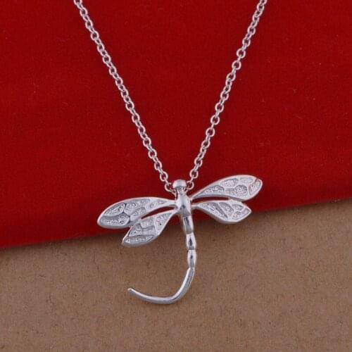 Jewelry Dragonfly Pendant Necklace Women Crystal Hollow-Out Knit Pendant Necklace For Men Women Girl Gifts 2021 Hot