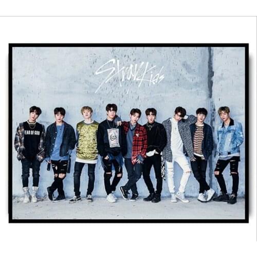 Korean Kpop Stray Kids Poster GO LIVE IN LIFE Back Door Posters Clear Image Bedroom Decoration Home Art Brand Wall Picture Gift