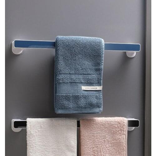 Wall-mounted towel rack without holes and no drill towel rack bathroom bathroom suction cup hook towel rack bathroom bracket