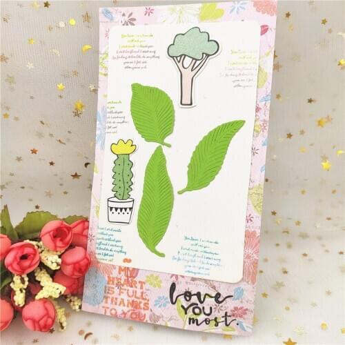 Cutting dies Three leaves crafts paper die-cutting /DIY embossing, Easter and New Year
