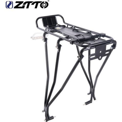 ZTTO Bicycle rear rack mountain bike Rear Carrier Bicycle Luggage Carrier Shelf Cycling Cargo Bag Holder for disc brake V brake