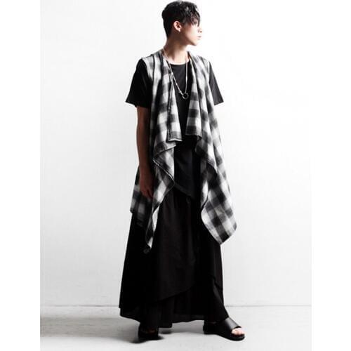 M-4XL spring and autumn mens pants casual pants trendy mens fashion thin skirt pants loose skirt personality nightclub perform