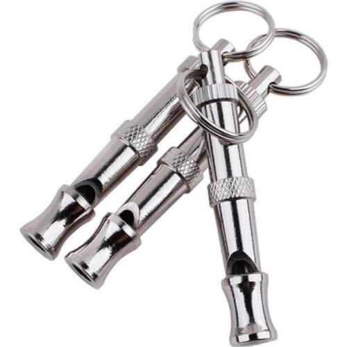 200pcs/lot High quality Pet Training Whistles Adjustable Ultrasonic Sound Key chain Dog Whistle SN189