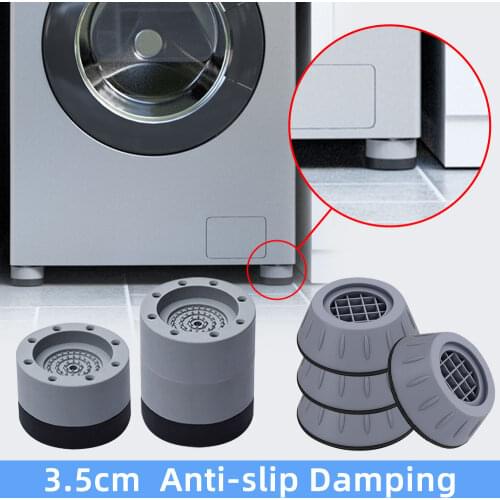 4Pcs Anti Vibration Pads Washing Machine Rubber Feet Mat Anti-vibration Pad Universal Noise-reducing Furniture Lifting Foot Base