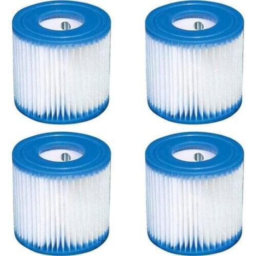 4 Pcs Pool Filter Cartridges Type H Replacement Swimming Pool Filter for Intex H,29007E Pool Filter Cartridges