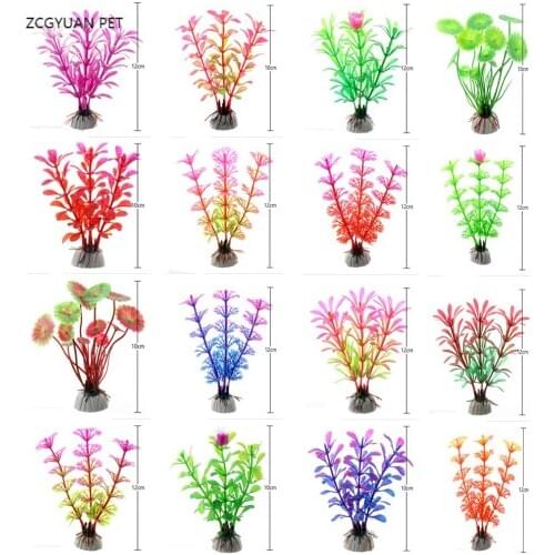 5-12CM Aquarium Artificial Plants Fish Tank Decoration Water Grass Decor View Decorations Aquarium Home Decoration Accessories
