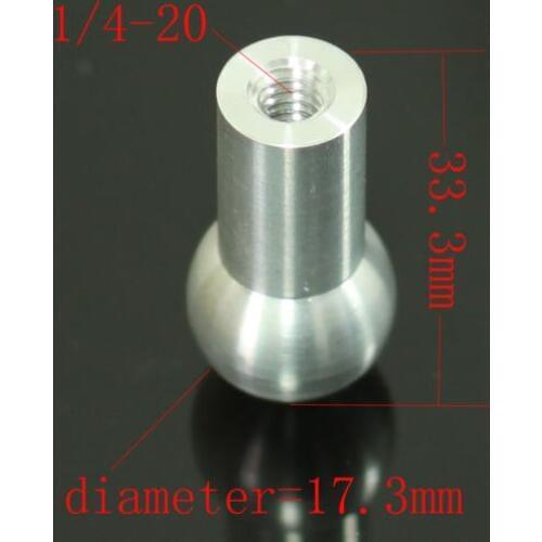 1/4" female ball shaft Adapter for rod rail system & Tripod 5D2 5D3 QR Plate