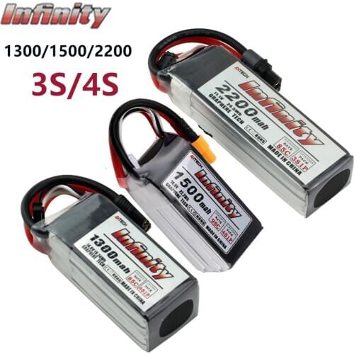 Infinity 3S 4S LiPo Battery 2200mah 1500mAh 45C 95C SY60/XT60 Connector Graphene for RC Quadcopter Drone Rechargeable Battery