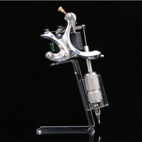 Acrylic Tattoo Machine Holder Stand Transparent Supply Rack Rest Organzier For Gun