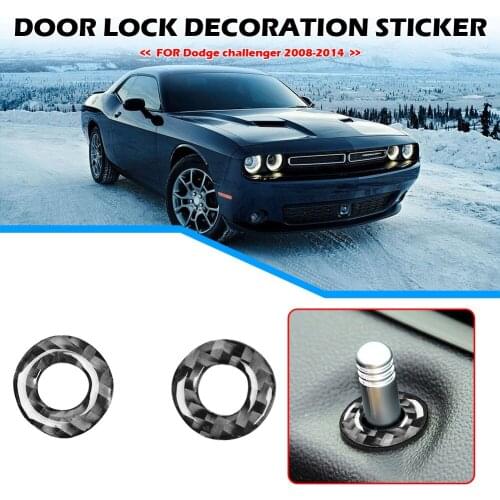 Car Interior Cover Trim Accessories Car Door Car Panel Trim Sticker Decoration for Dodge Challenger 2008-2014 LHD