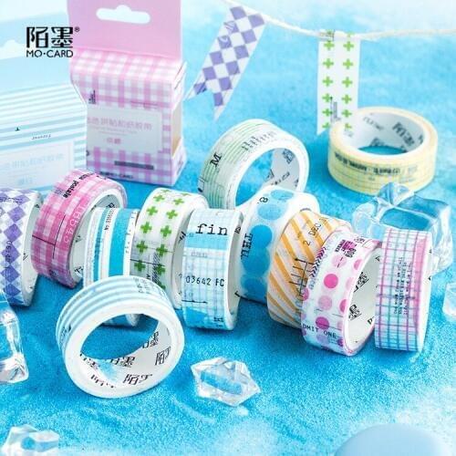 Collage Decorative Washi Tapes 5mm Wide Colorful Craft Tape Adhesive Decor Masking Tape School Office Supply Escolar Papelaria
