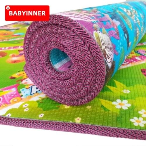 Babyinner Baby Play Mat Thickness Infant Climbing Pad Non-slip Toddler Playmat Waterproof Childrens Mat Rug EPE Babies Matting