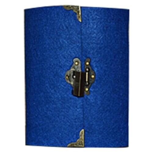 Retro Travel Notebook with Lock Key Diary Planner Journal Notepad Kraft Paper P9YA