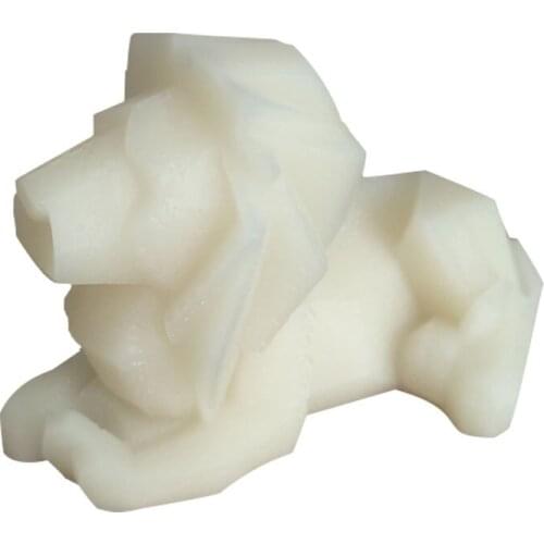 Geometric Ornament Lion Candle Mold Gypsum Clay Crafts Mould Decorating Silicone Mold for Candle Making Desktop Decoration Soap