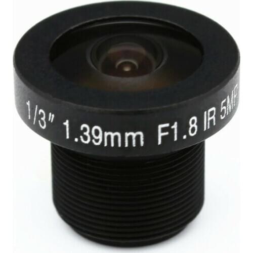 HD 5mp 1.39mm cctv camera Lens Fisheye 1/3" Wide Angle M12x0.5 F1.8 IR Board