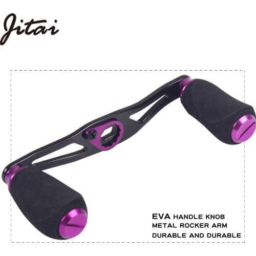 JITAI Fishing Reel Handle EVA Knob Aluminum Alloy handle For Baitcasting Fishing Reel Rocker Spinning Reel Fishing Accessories