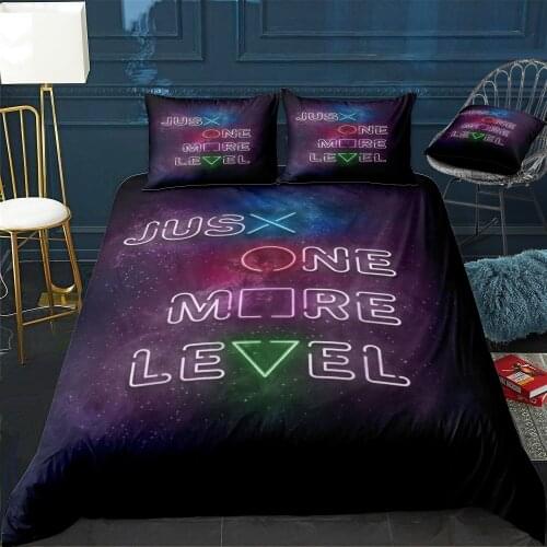 Just One More Level Duvet Cover Twin/Queen/King Size Luxury Comforter Bedding Set With Pillowcase Home Bed Decora Dropshipping