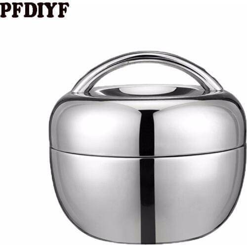 0.8-1.3 L Vacuum Stainless Steel Lunch Box Food Storage Container Thermos Portable Picnic Bento Box Lunchbox Adult Dinnerware