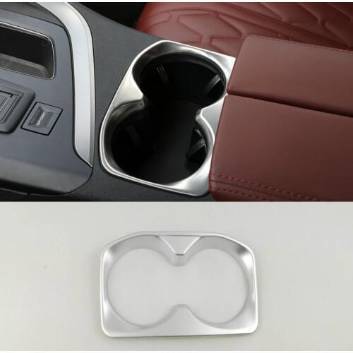 LHD For Peugeot 3008 GT 5008 2 2nd 2017 Car Inner Front Water Cup Holder Covers Trim Gear Box Transfer Case Auto Cup Frame