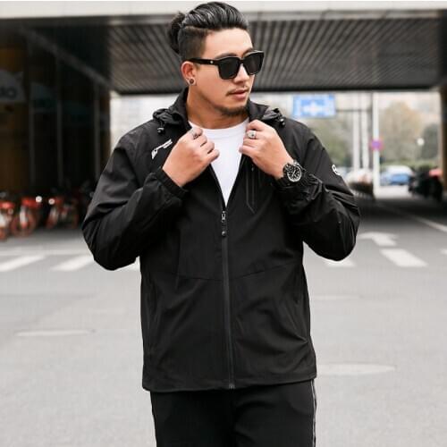 2020 NEW Plus size XL-8XL Men Spring and autumn plus business jacket loose jacket Extra large size jacket men Youth windbreaker