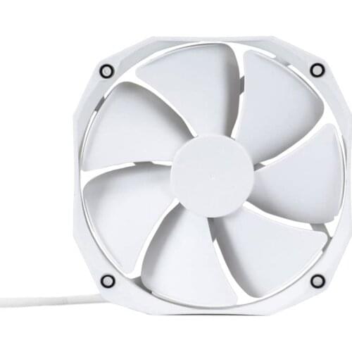 Phanteks F140HP 140mm CPU Cooler Fan Upgrade, 4pin-PWM, 1600 RPM High-Static Pressire, Blades Retail Cooling White/Black