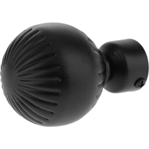 Window Curtain Panel Rod/Pole End Finials Heads Caps for 28mm Inner Diameter Rods Aluminium Alloy